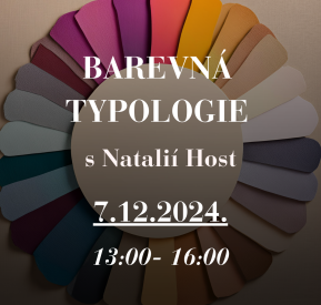 Barevná typologie MASTERCLASS s Natálií Host 7.12.  13:00 - 16:00